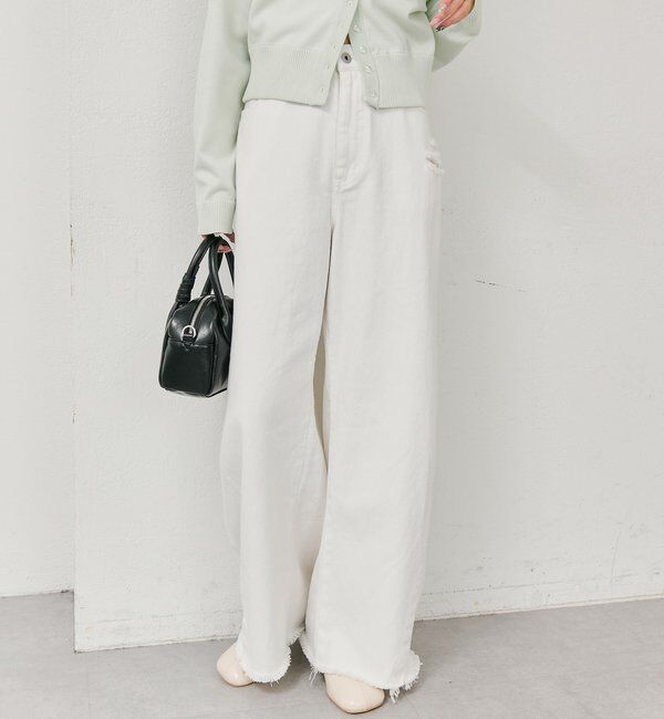  「クラッシュカーブパンツ」|デニム|