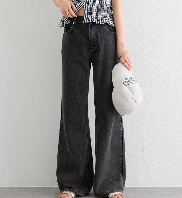  「ポケットステッチフレアデニム」|デニム|