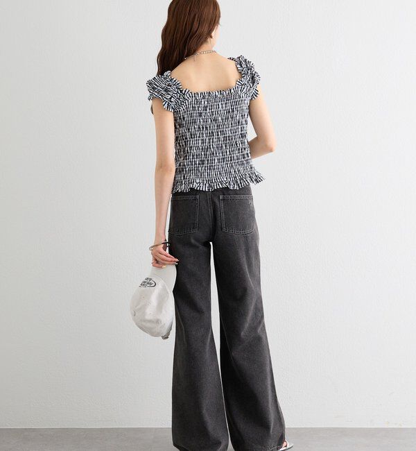  「ポケットステッチフレアデニム」|デニム|