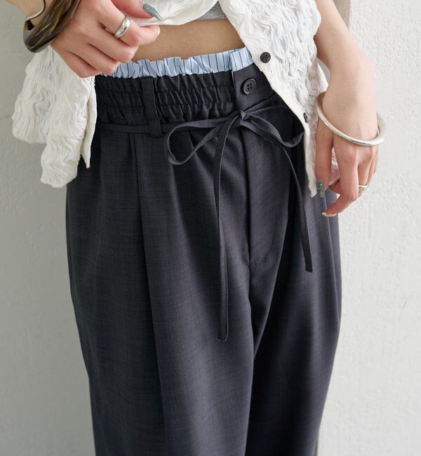  「26SS Wベルトパンツ」|チノ|