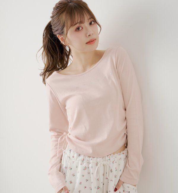  「ラインストーンロゴロンT」|Tシャツ・カットソー|