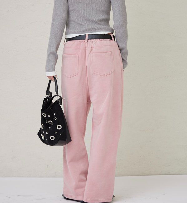  「スラッシュポケットウォッシュドスウェットイージーパンツ」|チノ|