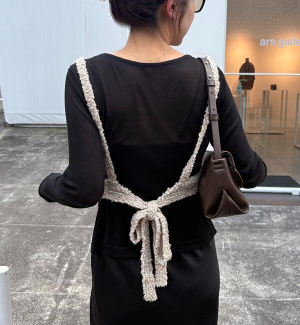  「【WEB限定/セットアイテム】クロスビスチェ&times;シアーカーディガン」|Tシャツ・カットソー|