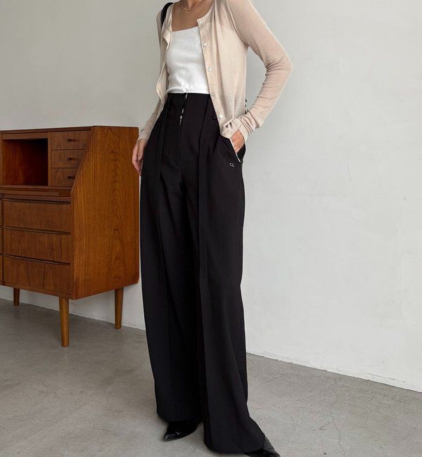  「【WEB限定/セットアイテム】クロスビスチェ&times;シアーカーディガン」|Tシャツ・カットソー|