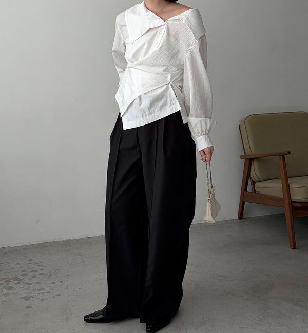  「【2WAY】カシュクールシャツ」|シャツ・ブラウス|