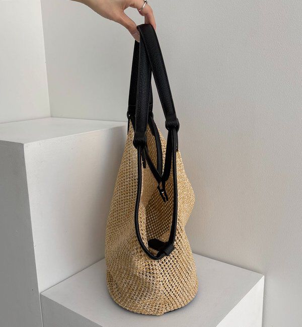  「【ミニショルダーSET】トリミングバケットトートバッグ」|トートバッグ|