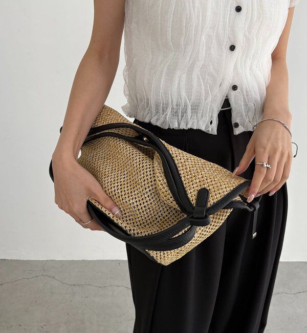  「【ミニショルダーSET】トリミングバケットトートバッグ」|トートバッグ|