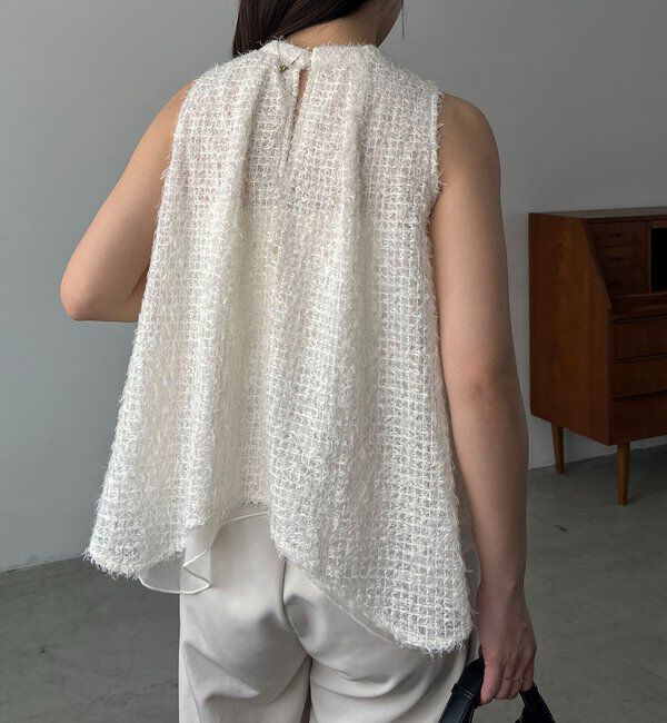  「【女性らしさ◎/着映え】フェザーアメスリブラウス」|シャツ・ブラウス|