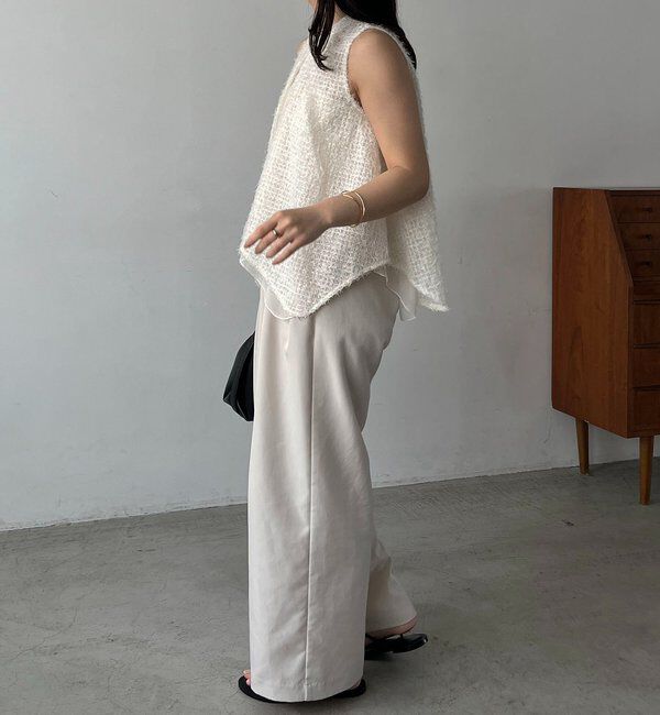  「【女性らしさ◎/着映え】フェザーアメスリブラウス」|シャツ・ブラウス|