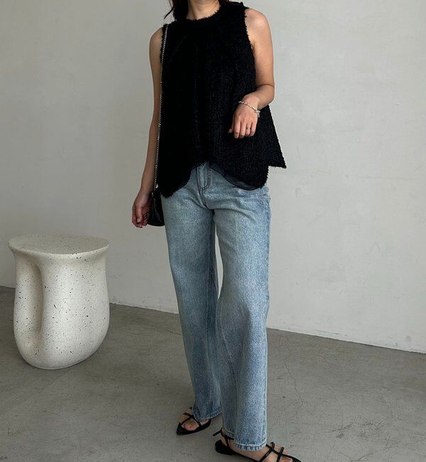  「【女性らしさ◎/着映え】フェザーアメスリブラウス」|シャツ・ブラウス|