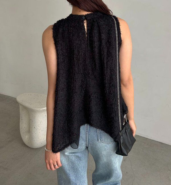  「【女性らしさ◎/着映え】フェザーアメスリブラウス」|シャツ・ブラウス|