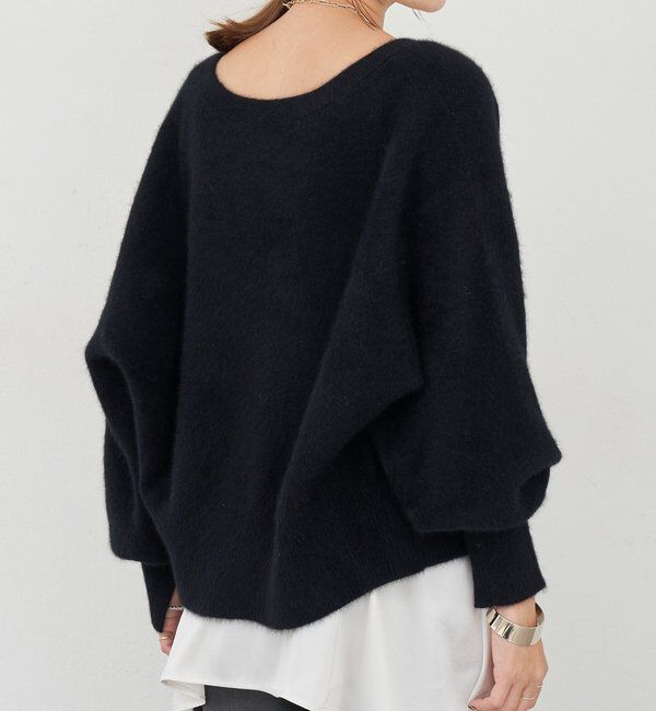  「ファーウールタイ付きカーディガン」|カーディガン|