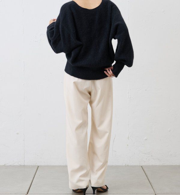  「ファーウールタイ付きカーディガン」|カーディガン|