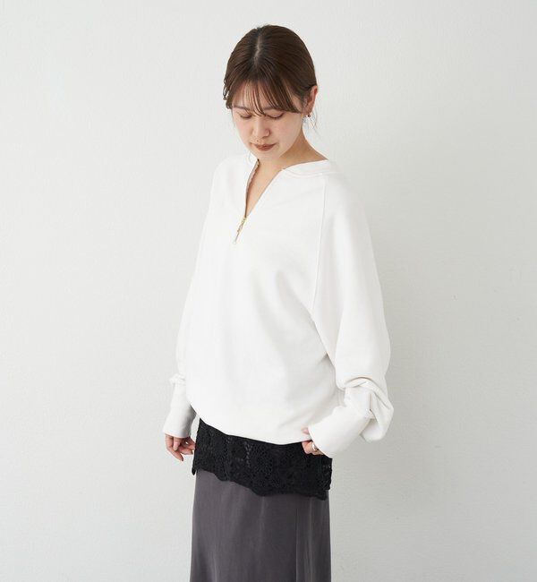  「2WAYジップスウェット」|Tシャツ・カットソー|