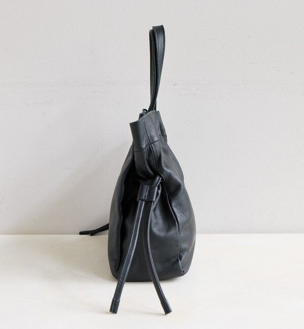  「レザー巾着ショルダーバッグ」|トートバッグ|