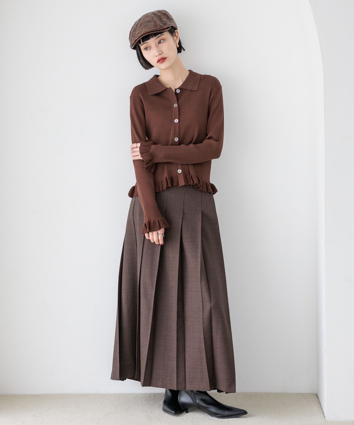 LOWRYS FARM「ラナテックプリーツロングスカート」|スカート|