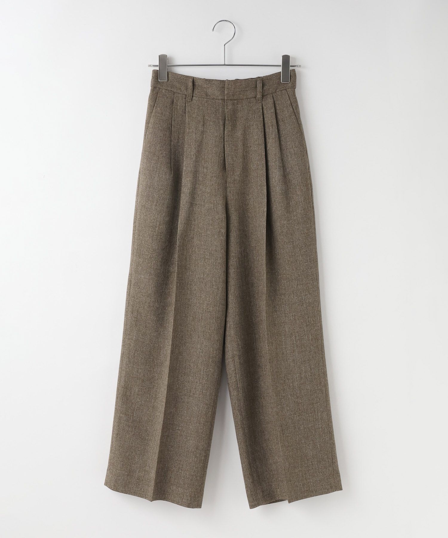 LOWRYS FARM「メランジツイルワイドパンツ」|チノ|