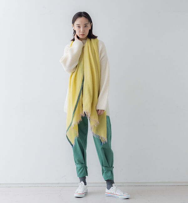 collex「オフネックリブニットチュニック」|ニット・セーター|