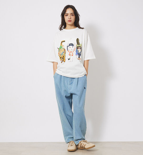 ABAHOUSE「【CORISCO/コリスコ】 Animal猫 Tシャツ/アニマルTシャツ【予約】」|Tシャツ・カットソー|