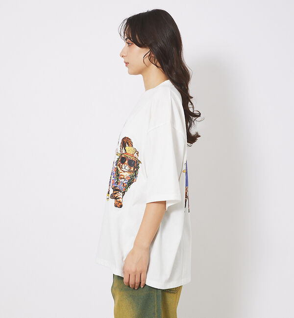 ABAHOUSE「【CORISCO/コリスコ】 Animal猫 Tシャツ/アニマルTシャツ【予約】」|Tシャツ・カットソー|