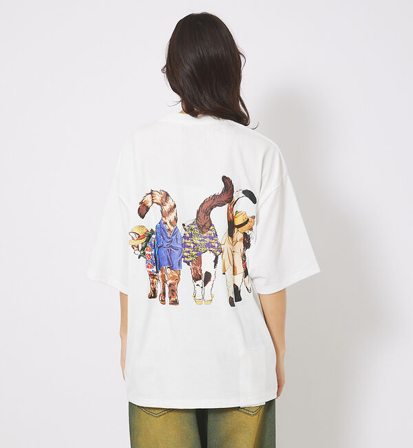 ABAHOUSE「【CORISCO/コリスコ】 Animal猫 Tシャツ/アニマルTシャツ【予約】」|Tシャツ・カットソー|