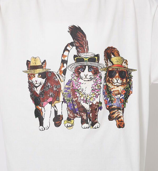 ABAHOUSE「【CORISCO/コリスコ】 Animal猫 Tシャツ/アニマルTシャツ【予約】」|Tシャツ・カットソー|