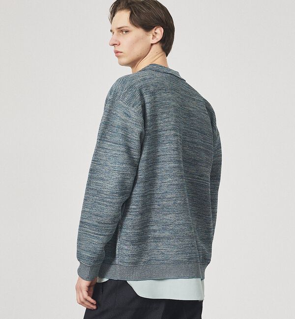 ABAHOUSE「ハニカムメッシュ ニットポロカーディガン / ニットシャツ」|カーディガン|