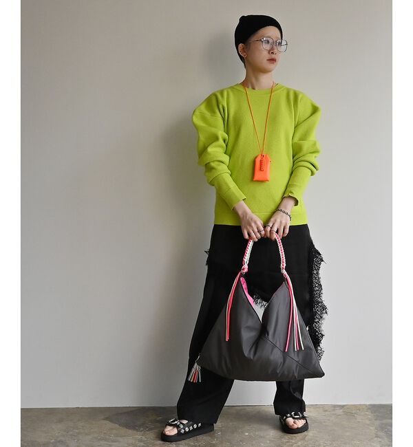 ABAHOUSE「【cheek/チーク】ネオンハンドルトライアングルショルダー/C26002/ショ」|ショルダー・メッセンジャー|