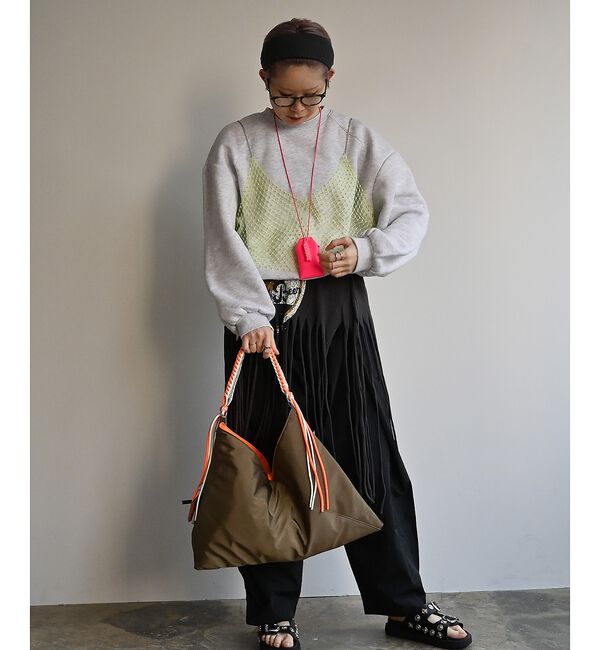 ABAHOUSE「【cheek/チーク】ネオンハンドルトライアングルショルダー/C26002/ショ」|ショルダー・メッセンジャー|