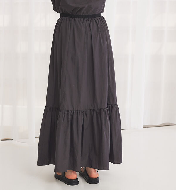 Rouge vif「【セットアップ対応】ギャザーティアードスカート」|スカート|