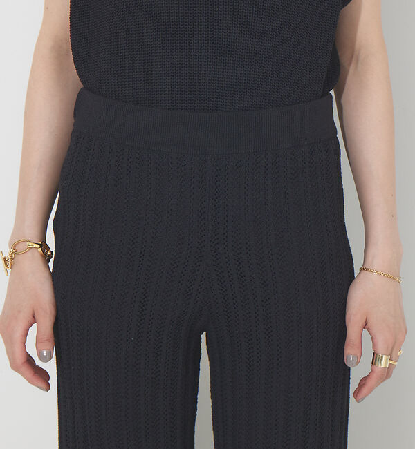 Rouge vif「【セットアップ対応】麻混レーシーニットパンツ」|その他|