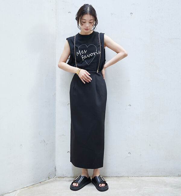 Rouge vif「【4サイズ展開】ストレッチダンボールタイトスカート」|スカート|