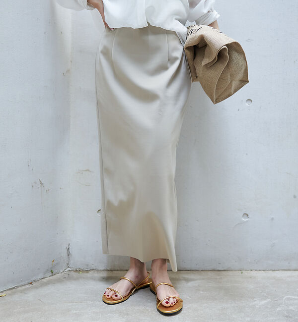 Rouge vif「【4サイズ展開】ストレッチダンボールタイトスカート」|スカート|