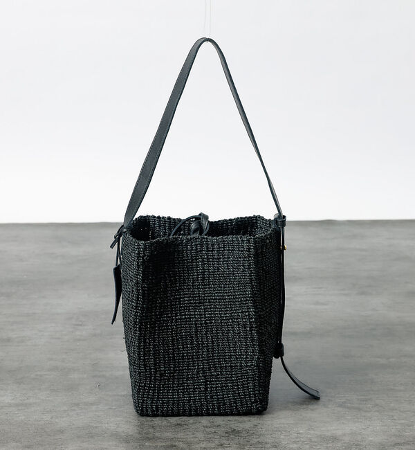 Rouge vif「【BAGMATI / バグマティ】ワンハンドル かごバッグ / ブラック【WEB」|ハンドバッグ|