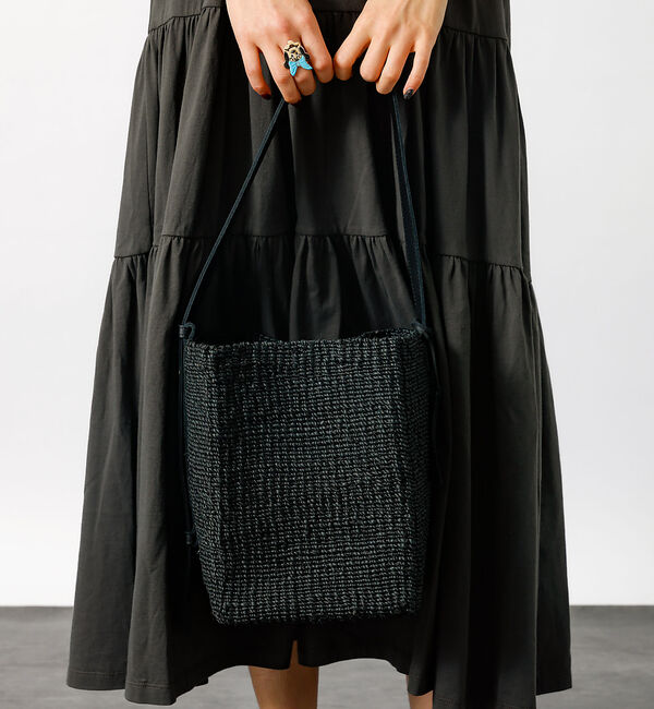 Rouge vif「【BAGMATI / バグマティ】ワンハンドル かごバッグ / ブラック【WEB」|ハンドバッグ|