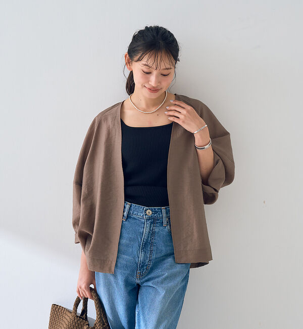 Rouge vif「はおりシアーシャツジャケット」|シャツ・ブラウス|