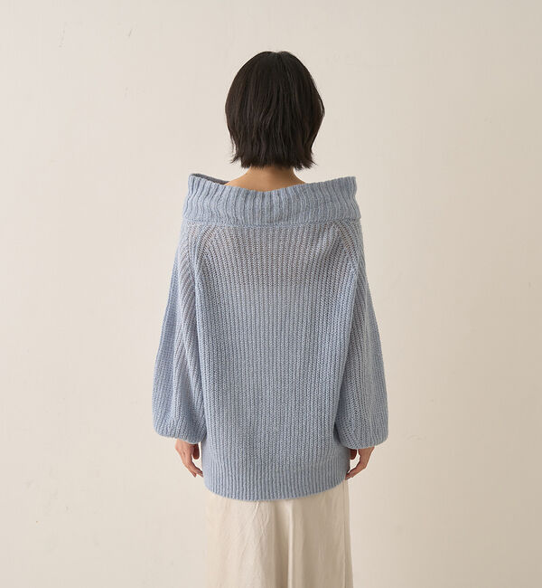 Rouge vif「モヘア混オフショルラメニットプルオーバー」|ニット・セーター|