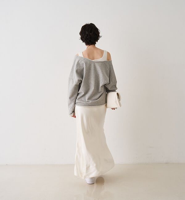 Rouge vif「サテンマーメイドイージーロングスカート」|スカート|