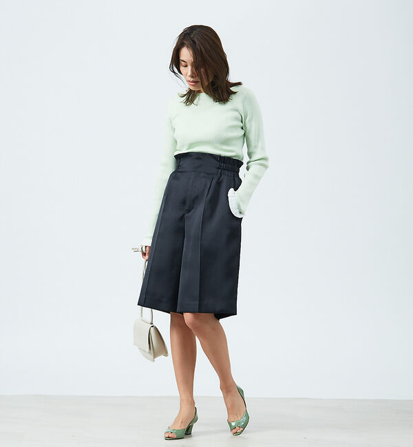 qualite「バイカラースリーブニット」|ニット・セーター|