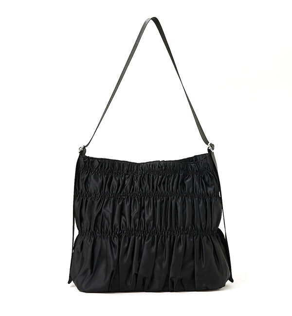 LOWELL things「●SOEUR/シャーリングテープショルダー」|ショルダー・メッセンジャー|ブラック