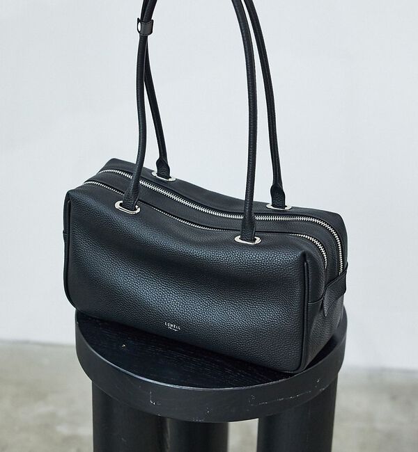 LOWELL things「Raffy/レザースクエアボストン」|ボストンバッグ|