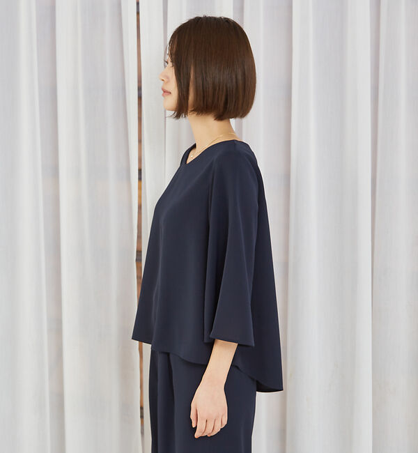 abahouse mavie「【販売店舗限定！上下２点セット】フレアブラウス&times;ワイドパンツセットアップ」|ワンピース|