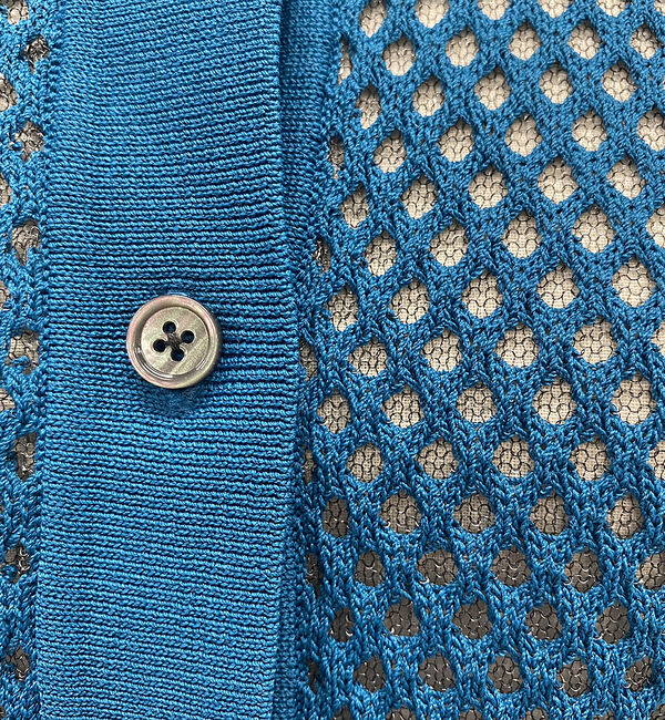 NOMINE「メッシュニットポロカーデ」|ポロシャツ|