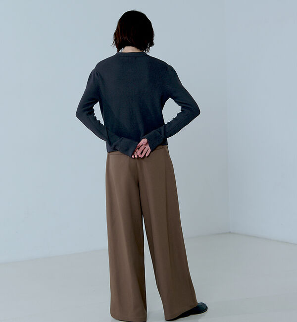 NOMINE「ショルダータック ポロニット カーディガン」|ニット・セーター|