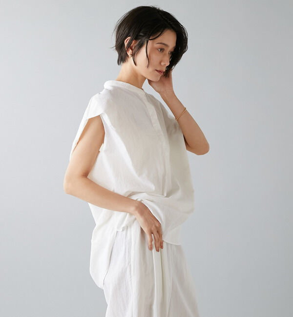 Liesse「高機能素材スキッパーシャツ」|シャツ・ブラウス|