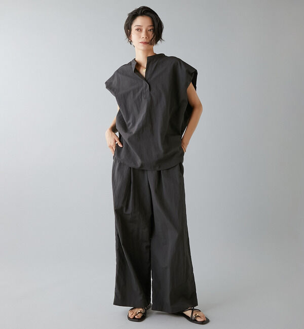 Liesse「高機能素材スキッパーシャツ」|シャツ・ブラウス|