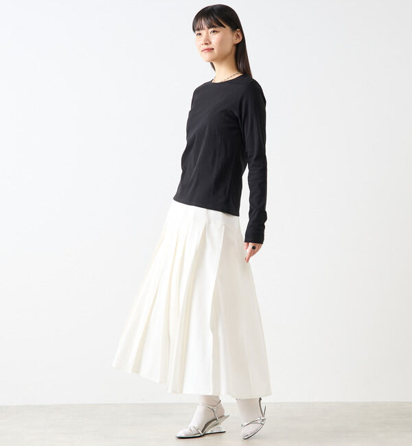 Soffitto「コットン丸首インナーロングTシャツ」|Tシャツ・カットソー|