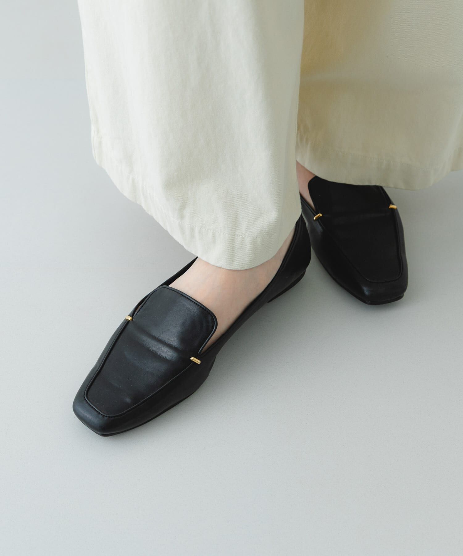 RODE SKO「『MADE IN JAPAN』スクエアトゥプチメタルローファー」|ローファー|