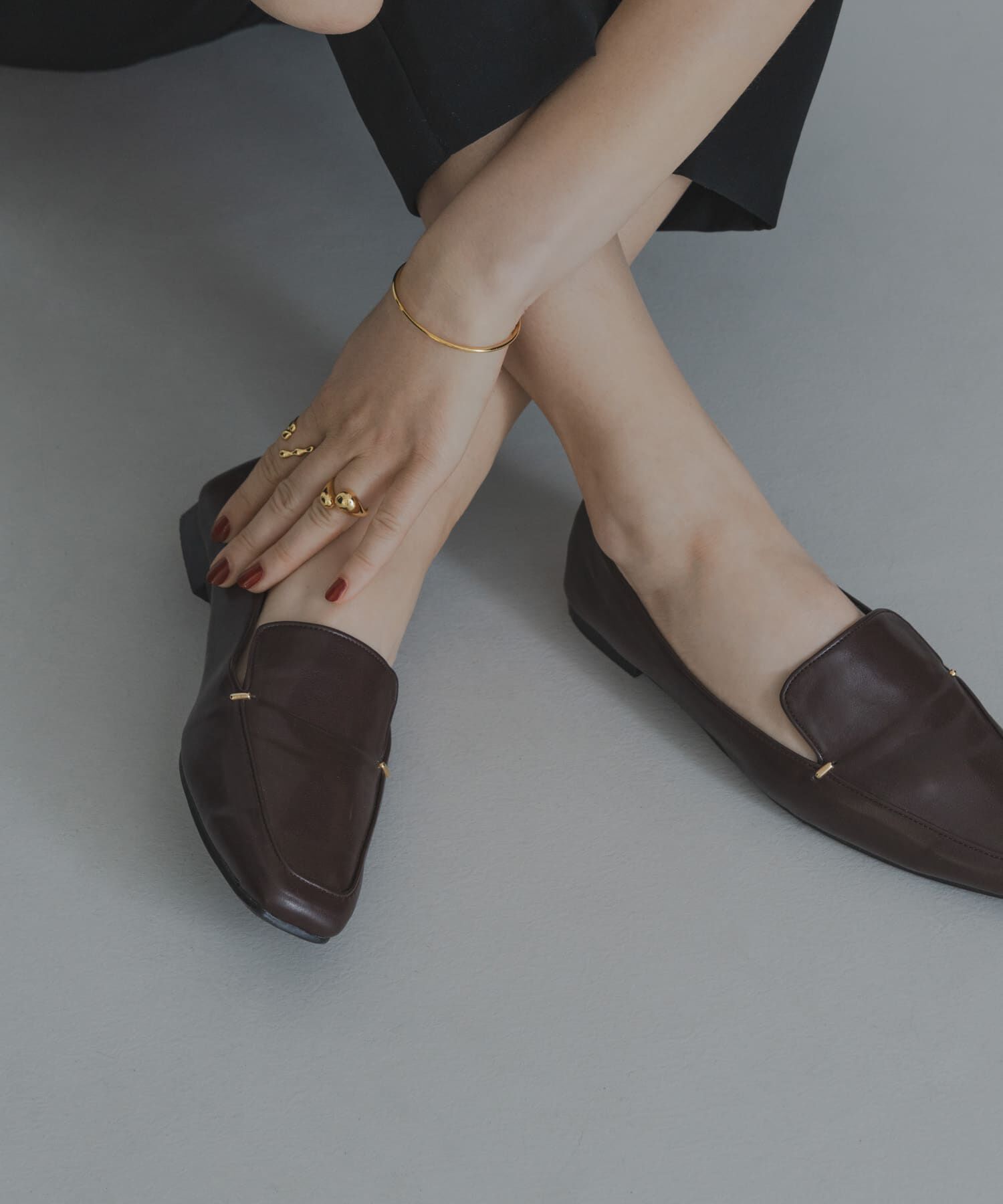 RODE SKO「『MADE IN JAPAN』スクエアトゥプチメタルローファー」|ローファー|