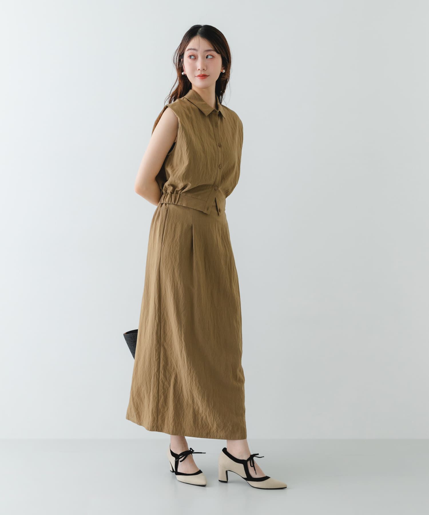 RODE SKO「『MADE IN JAPAN』チャンキーヒールリボンパンプス」|パンプス|